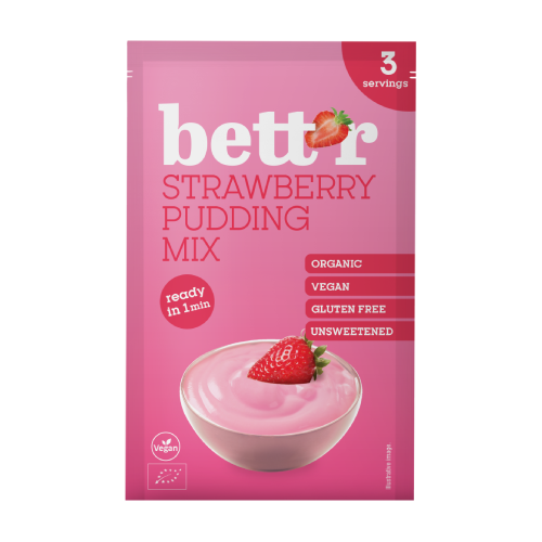 BIO Mix pentru budinca de căpșuni, 30 g