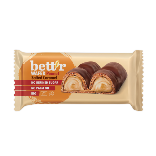 BIO Gofre vegane – cremă de arahide, 33 g