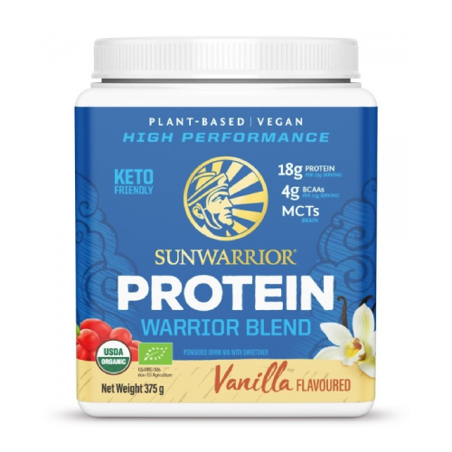 BIO Proteine vegane cu îndulcitor – vanilie, 375 g