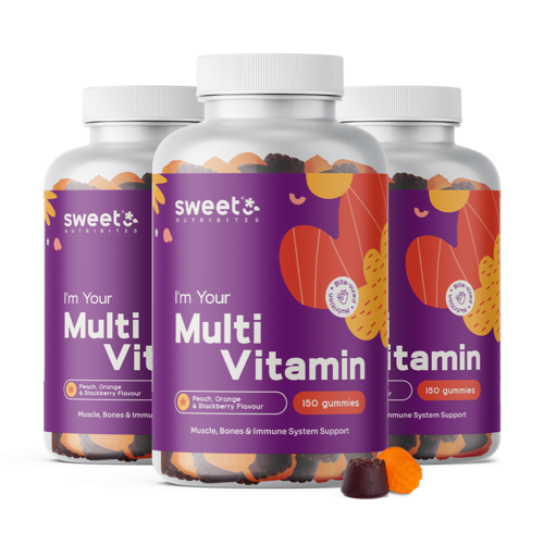 3x Multivitamine, total 450 de bomboane gumate