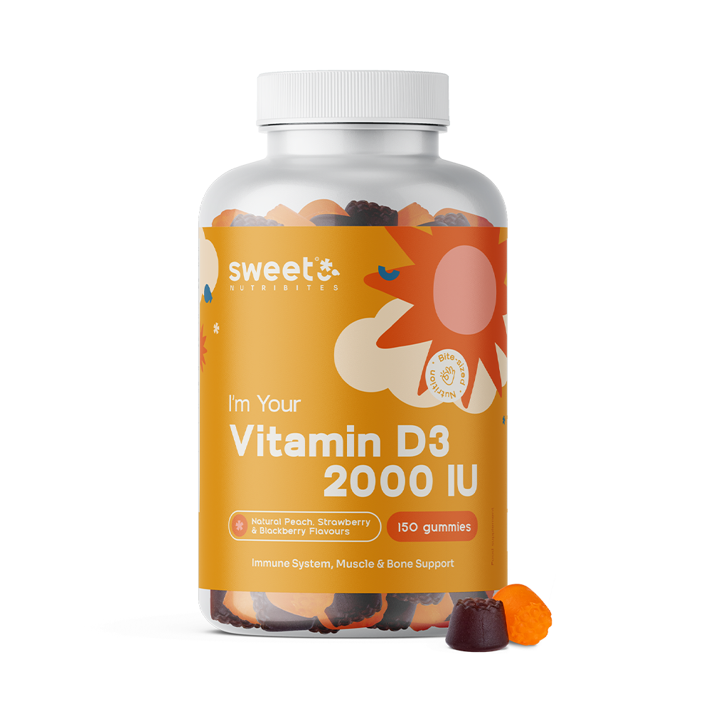Bomboane gumate cu vitamina D3.