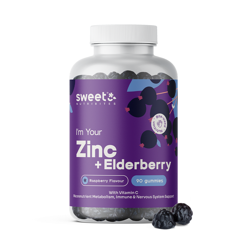 Zinc cu extract de soc bomboane gumate.