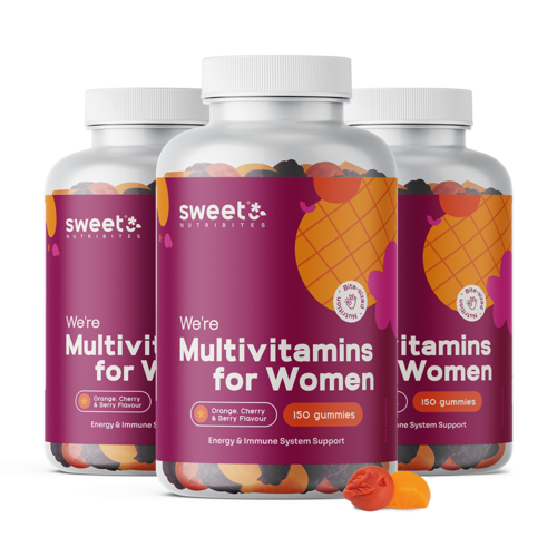 3x Multivitamine pentru femei, total 450 de bomboane gumate