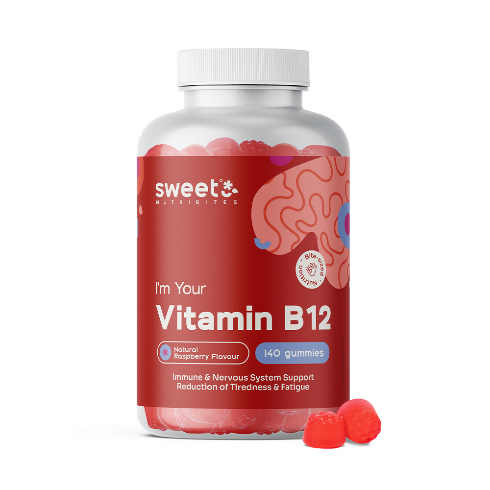 Bomboane de gumă cu vitamina B12.