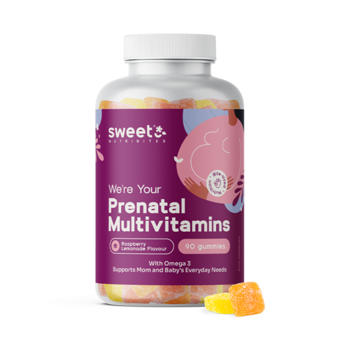 Vitamine prenatale + omega 3, 90 de bomboane gumate