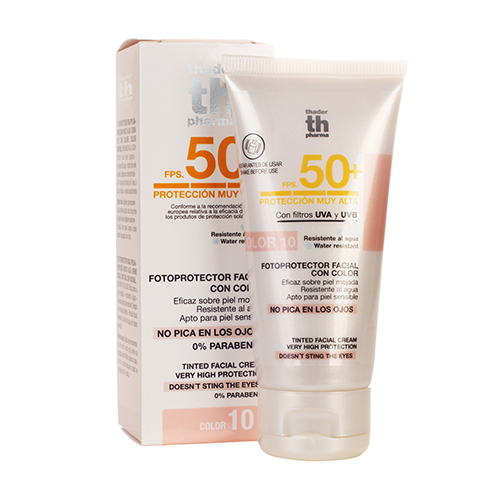 SPF 50+ Cremă colorată de protecție solară - nuanța nr.10