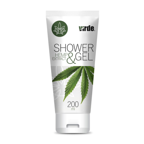 Gel de duș cu extract de cânepă.