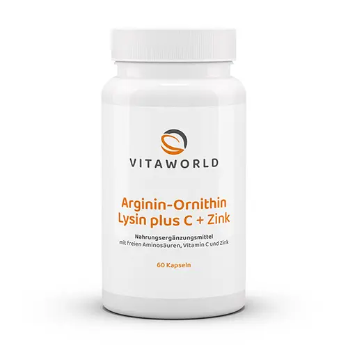 Arginin + ornitin + lizin cu vitamina C și zinc.