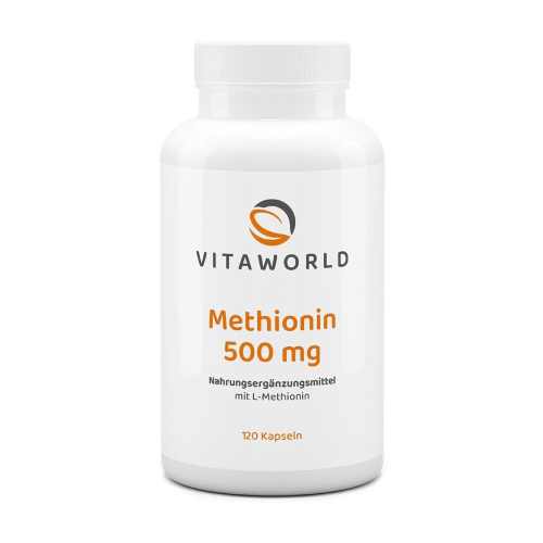 Metionin 500 mg în capsule.