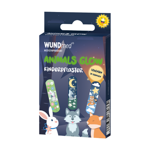 Plasturi pentru copii – Animals Glow, 10 plasturi