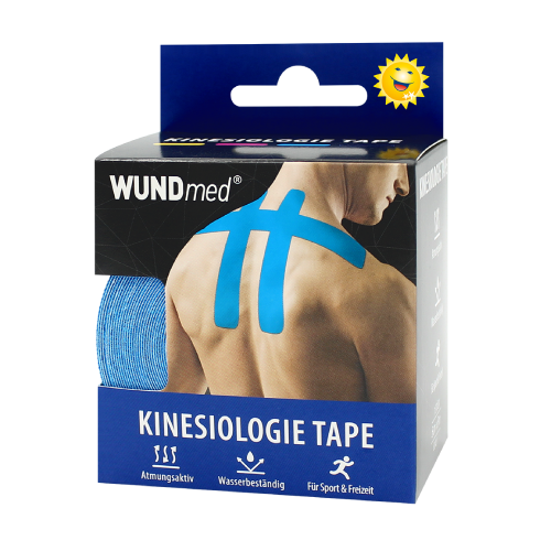 Bandă kinesiologică, 5 cm x 5 m, culoare: albastru.