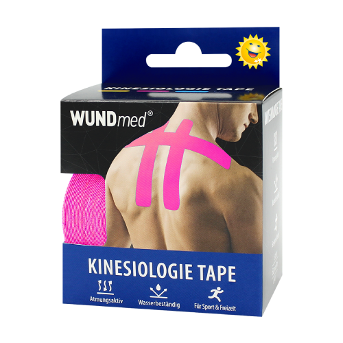 Bandă kinesiologică, 5cm x 5m, culoare: roz.
