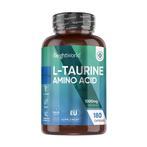 L-taurina în capsule vegane.