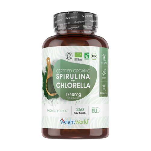 BIO spirulina și chlorella.