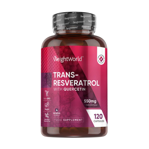 Trans-resveratrol cu quercetină, 120 de capsule