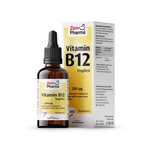 Picături de vitamina B12.