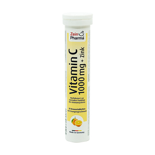 Vitamina C + zinc în tablete efervescente.